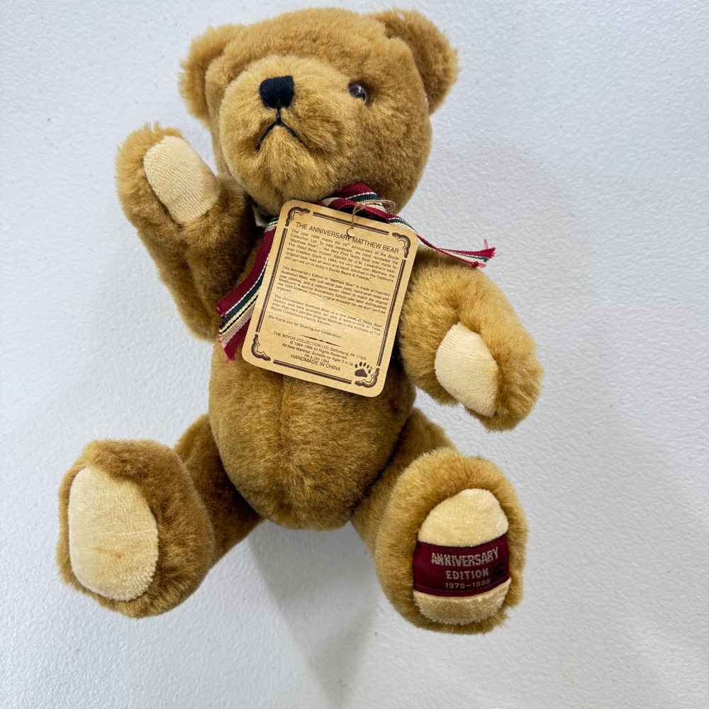 Boyds Bears Matthew Bear 20th Anniversary Edition Limited 1979 1999 Plush